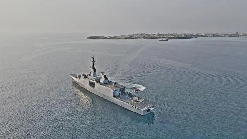 La frégate Guépratte au large de Djibouti
