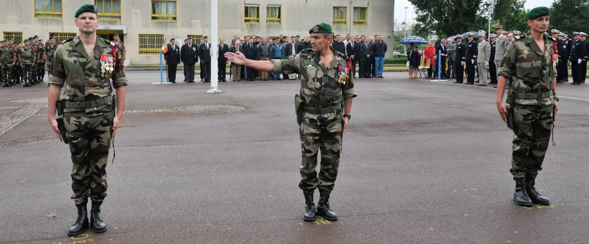 Cérémonie de prise de commandement du commando Kieffer