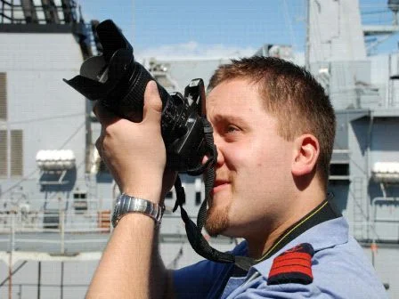 Le photographe à l'ouvrage