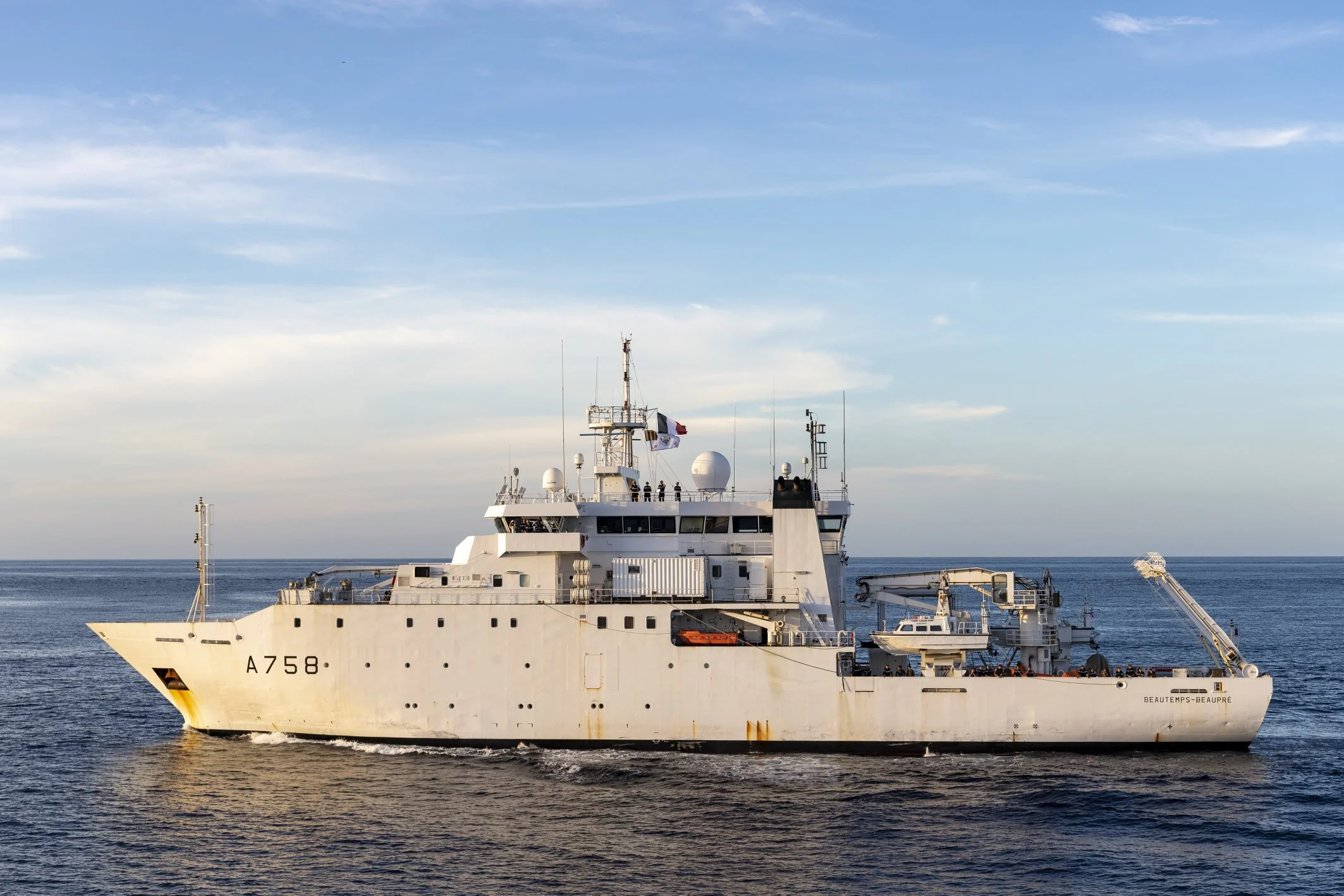 Le bâtiment hydrographique et océanographique (BHO) Beautemps-Beaupré