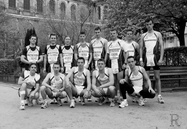 L'équipe de l'Ecole navale au marathon de Paris