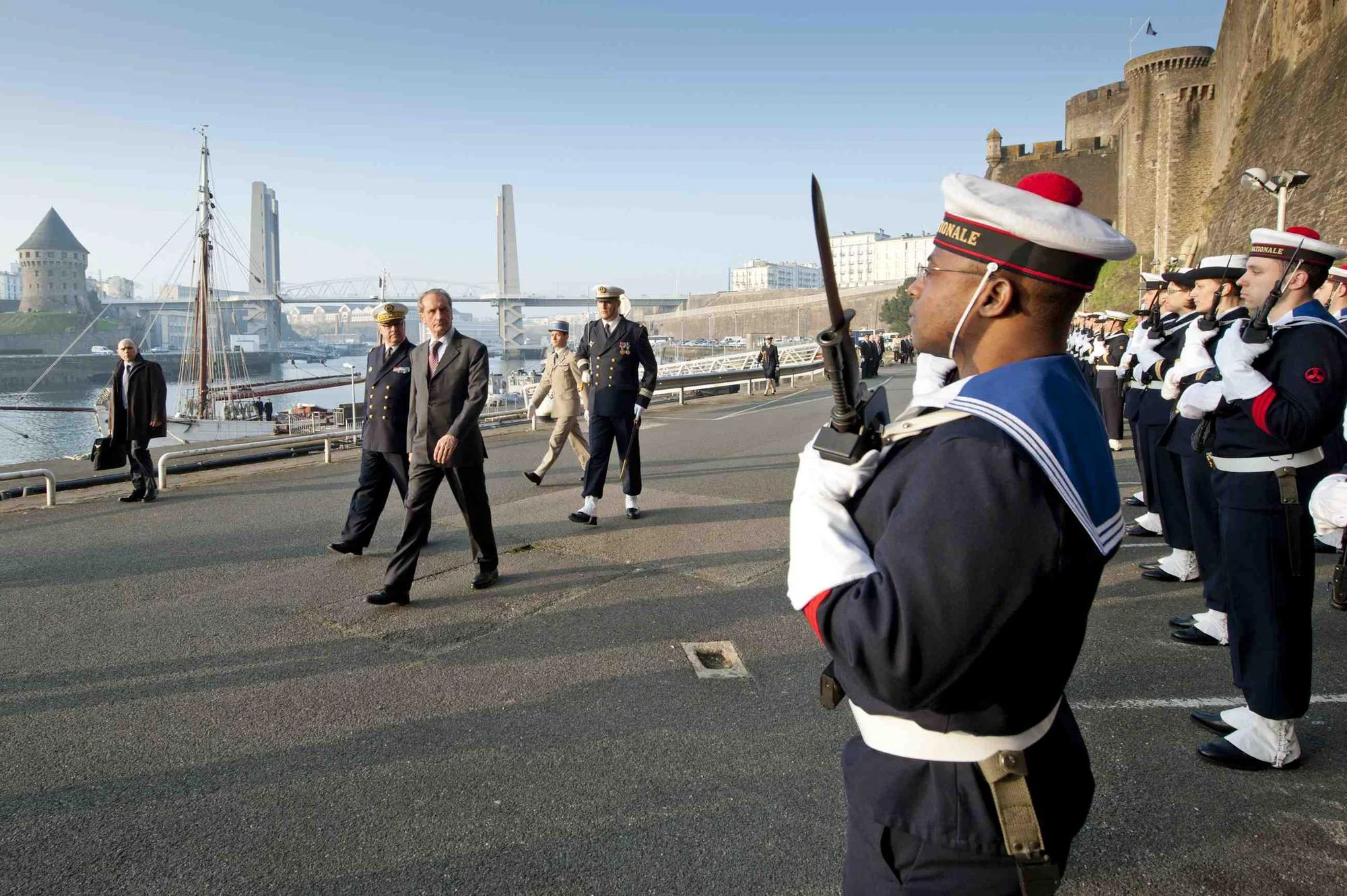 Le ministre de la Défense et des Anciens Combattants en déplacement à Brest