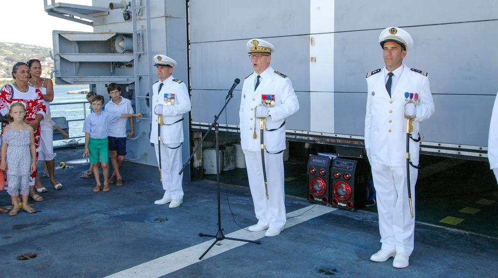 Prise de commandement de la frégate Prairial