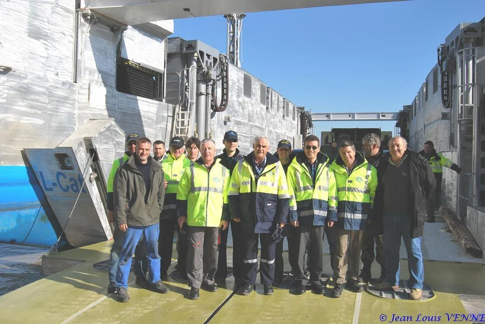 Premier plageage du L-CAT avec matériel roulant