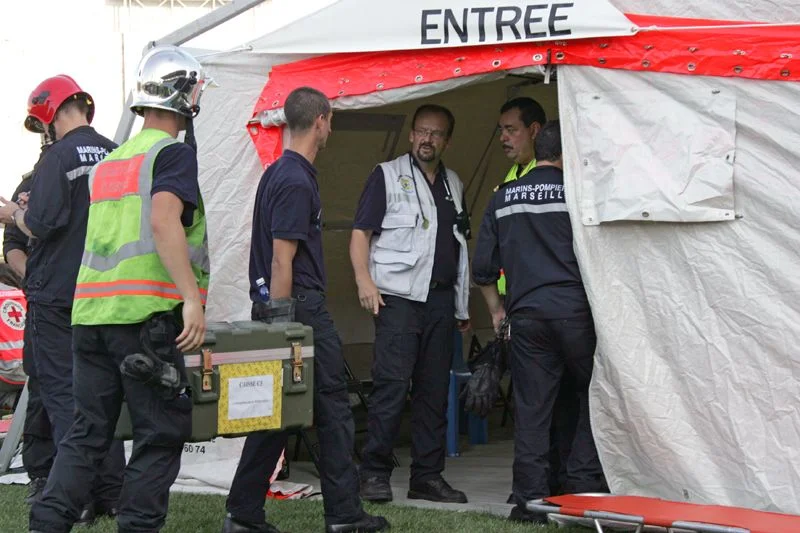 Intervention des marins-pompiers de Marseille
