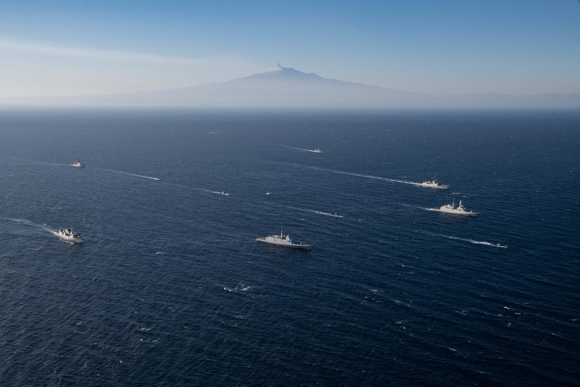 Les participants de l’exercice « Dynamic Manta » en mer Ionienne