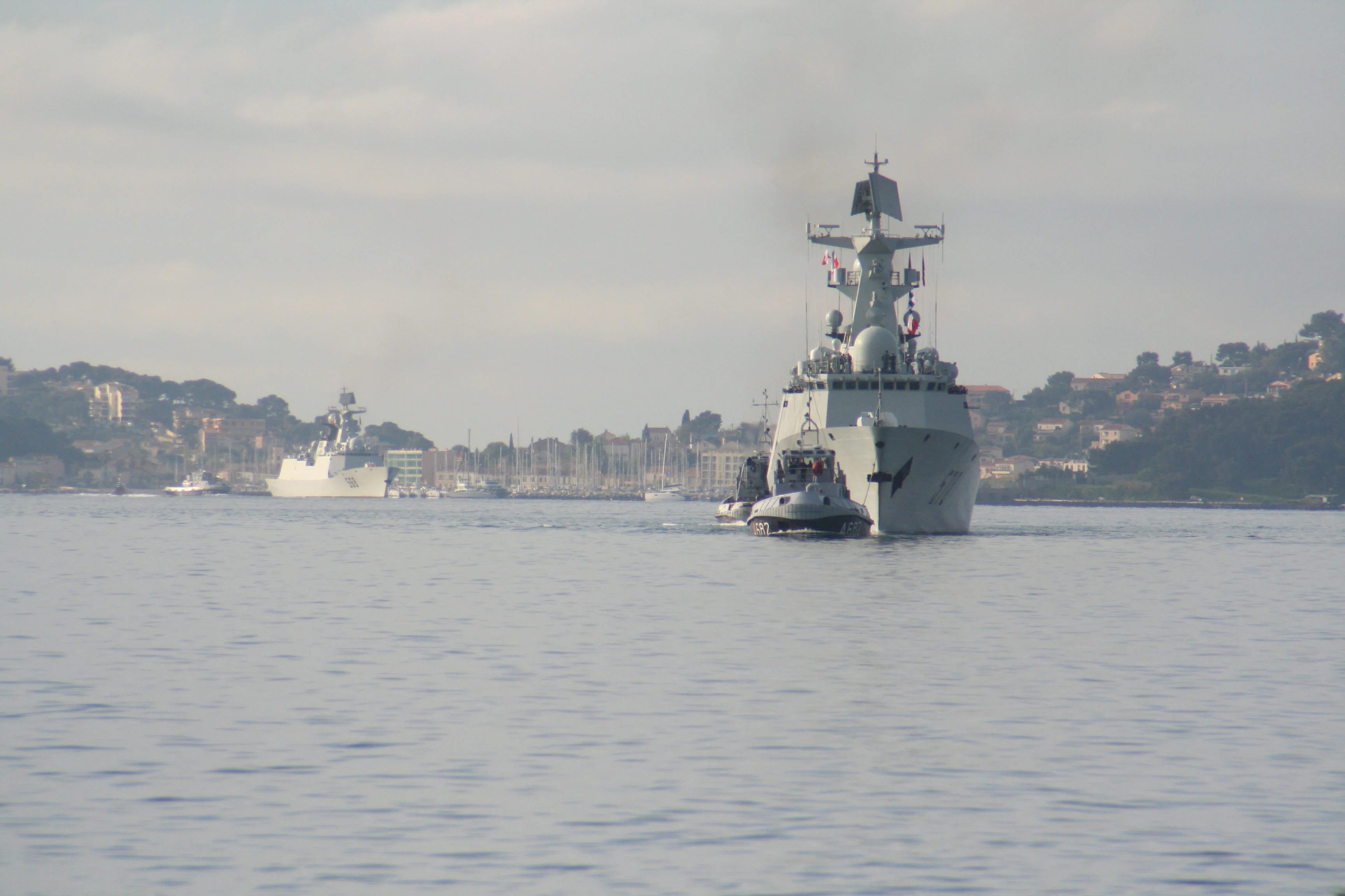 Arrivée à Toulon de la frégate Huangshan