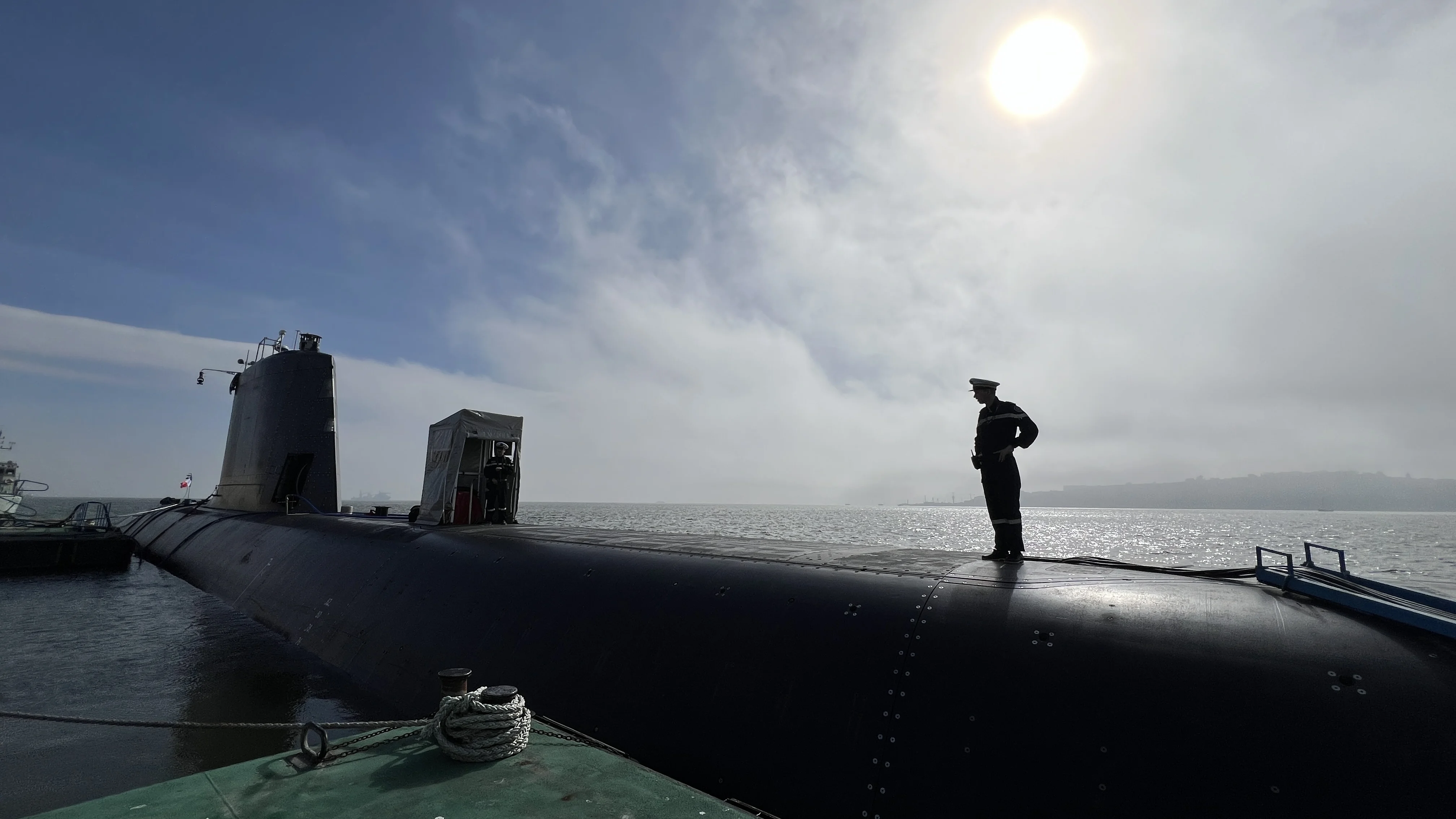 Le sous-marin nucléaire d'attaque Tourville en escale à Lisbonne