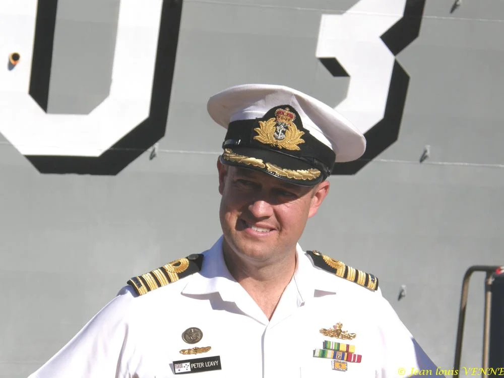Le commandant Peter Leavy