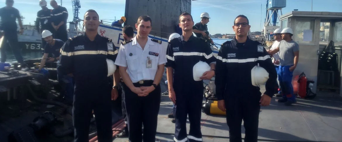 Les élèves commissaires en stage de découverte du milieu maritime