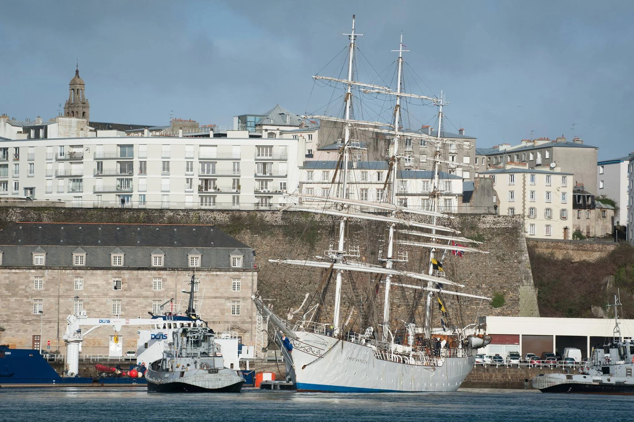 Le voilier norvégien Christian Radich à Brest