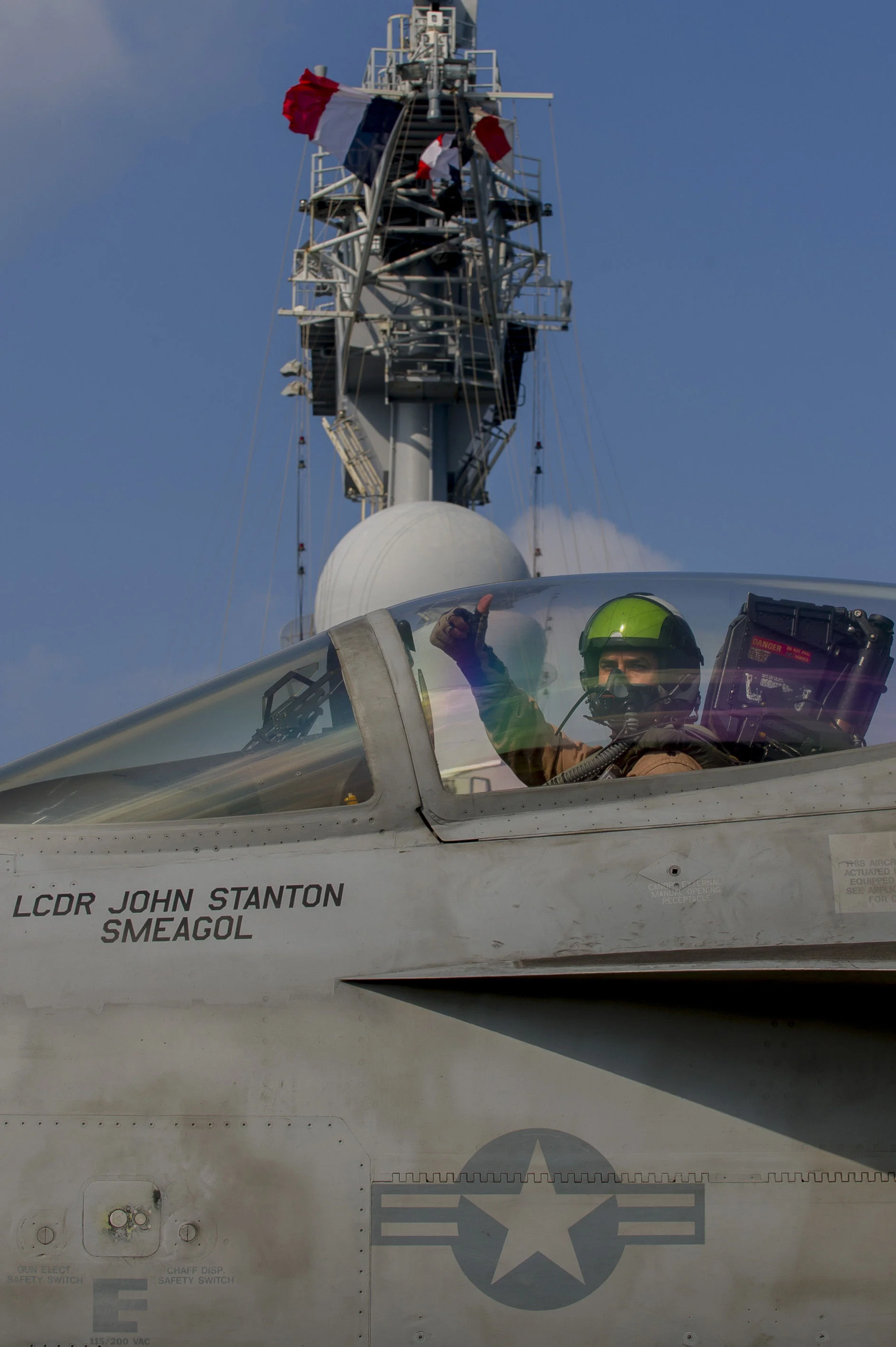 Un F/A-18E Super Hornet, de l'escadrille 37 