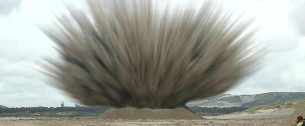 Neutralisation d'un bloc de défense (« pieu de Rommel »)