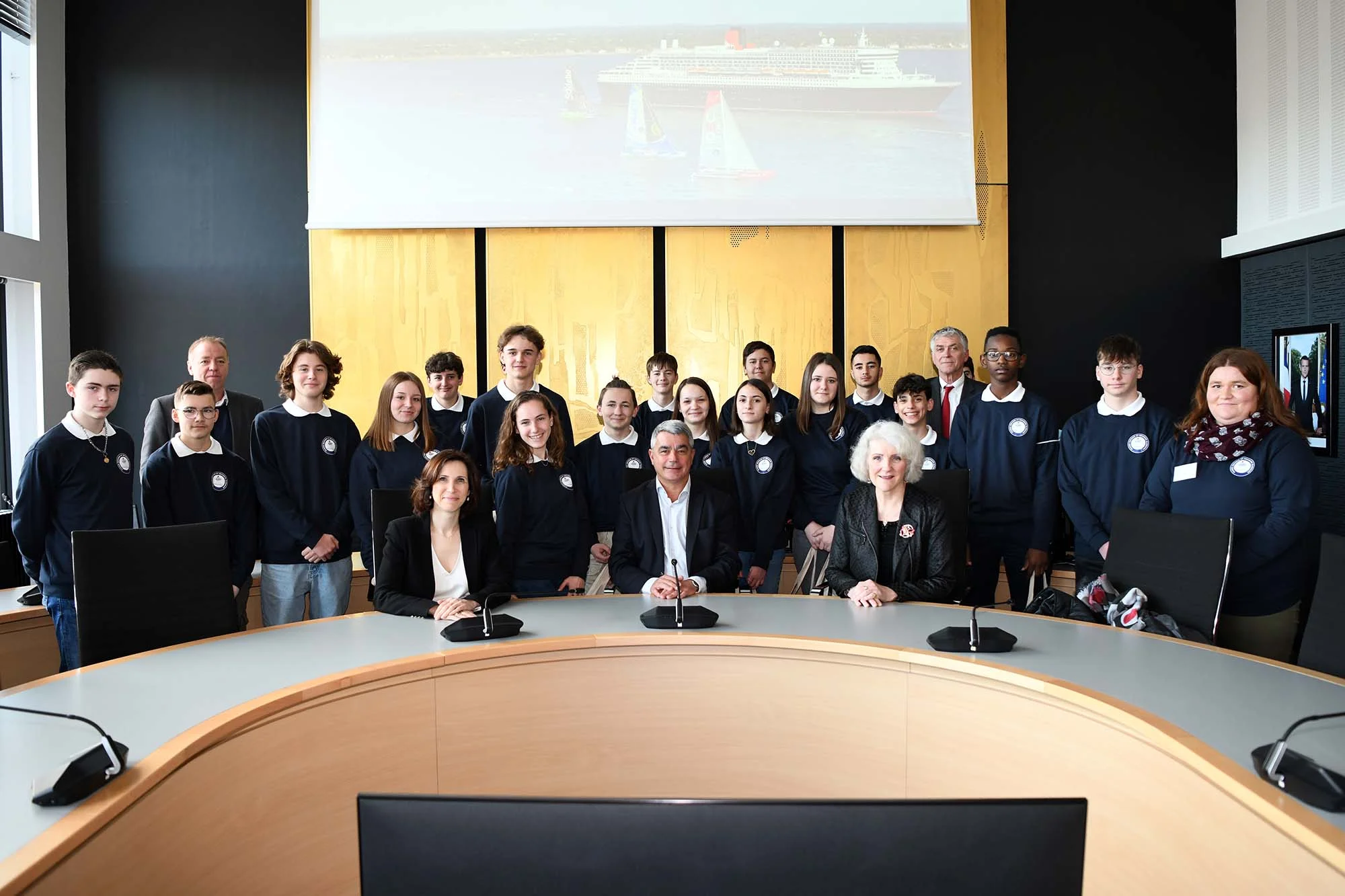 La classe de 3e défense et sécurité globale du lycée Brossaud-Blancho