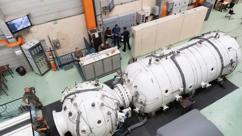 Le caisson hyperbar du CEPHISMER