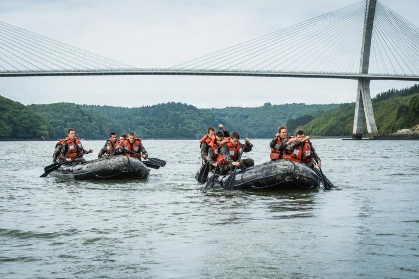 Aguerrissement pour les élèves-officiers entrés fin aout à l’Ecole Navale