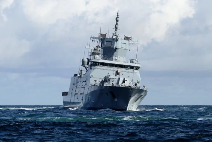 La frégate allemande FGS Baden-Württemberg
