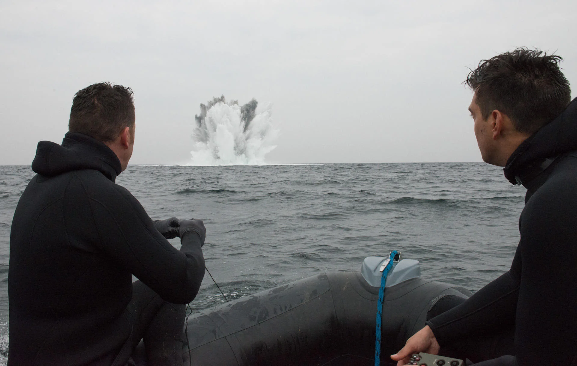 Neutralisation d’une bombe par les plongeurs démineurs de la Manche