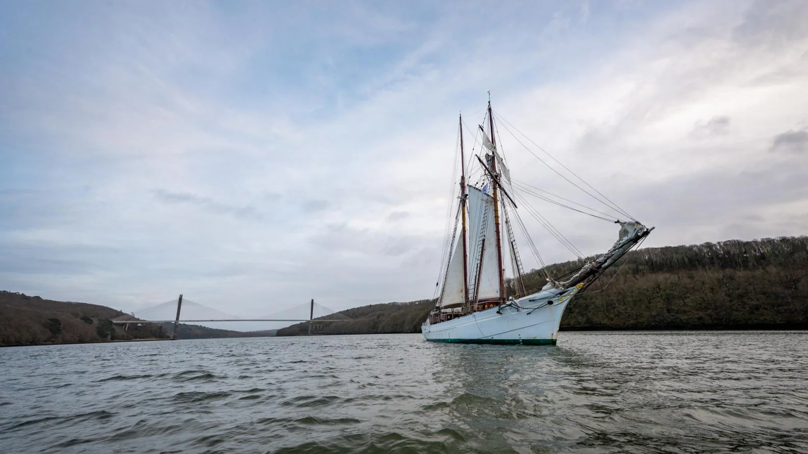 La goélette Belle Poule en rade de Brest