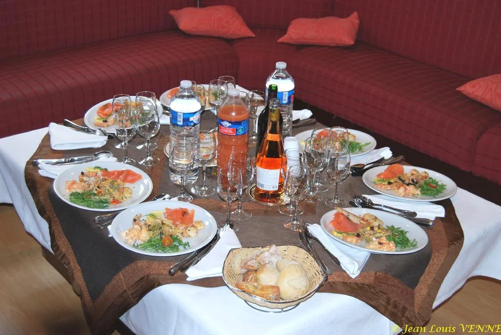 Le repas offert aux invités