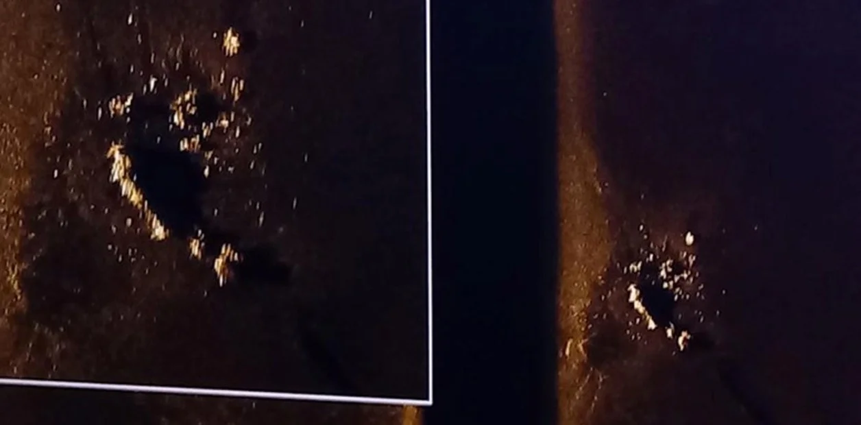 Image sonar de l'épave du San Juan