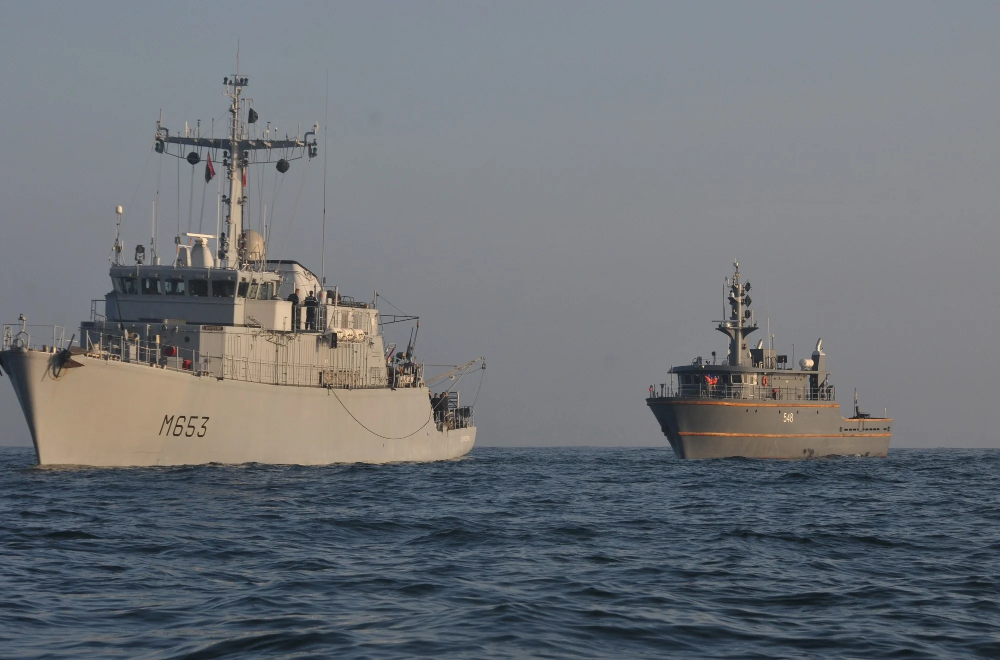 Le Capricorne et le chasseur de mines côtier égyptien Burullus