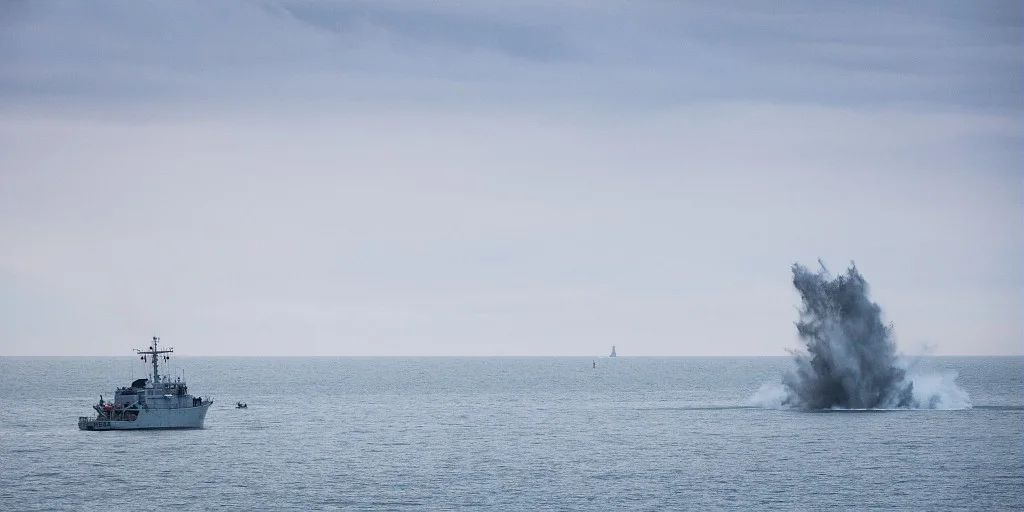 Pétardement d'une munition sous-marine