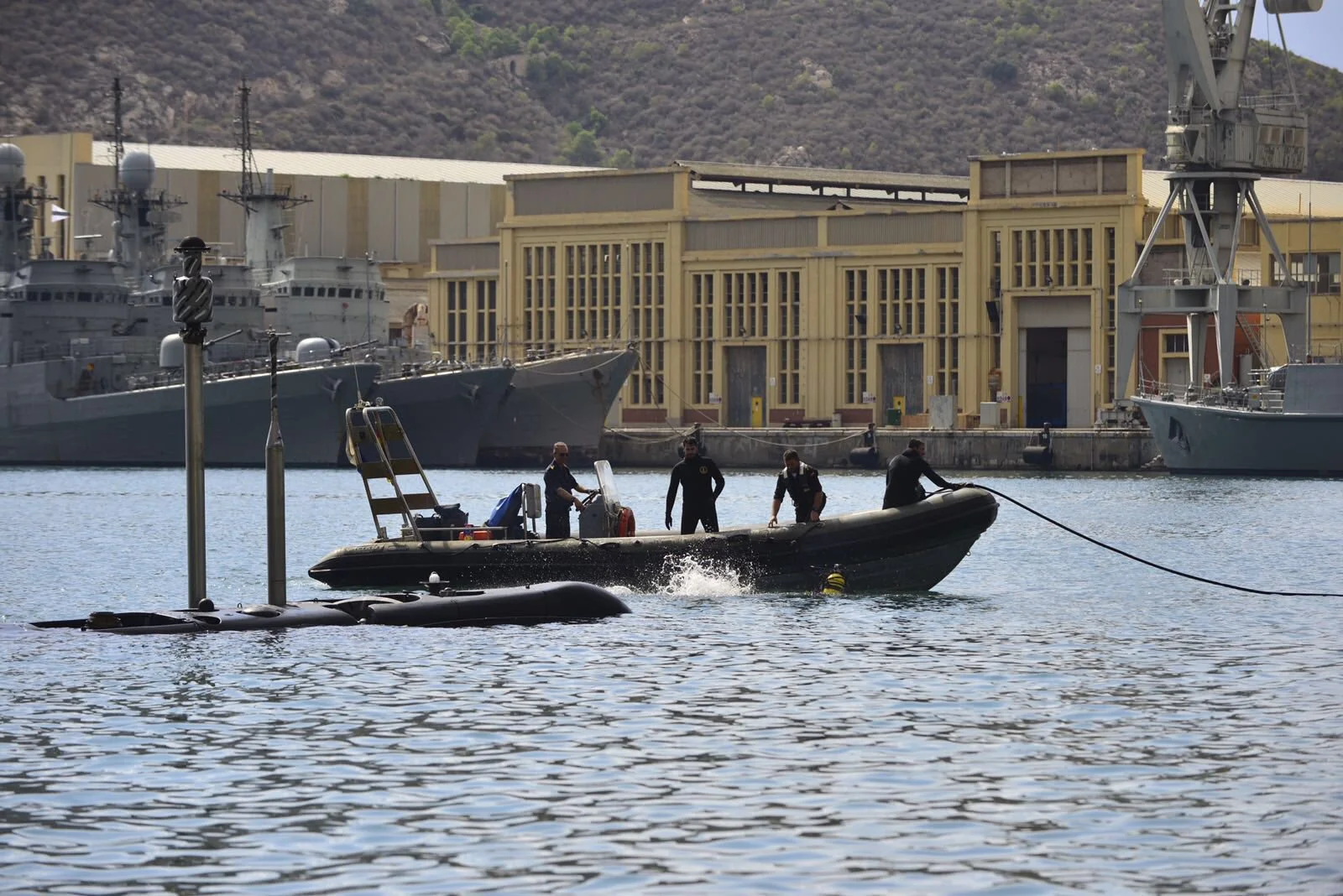 Entraînement au sauvetage d'un sous-marin