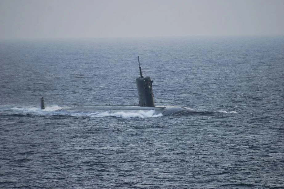 L'USS Hartford après la collision