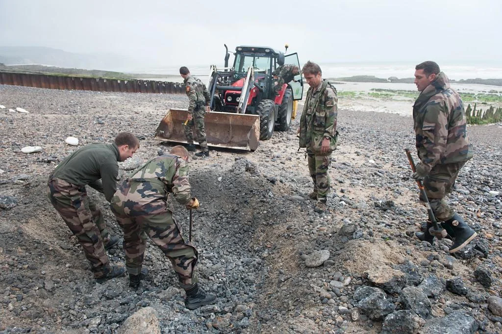 Neutralisation d’un bloc anti-débarquement à Cherbourg