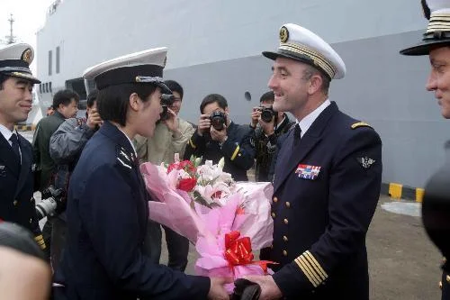 Accueil par les autorités Chinoises