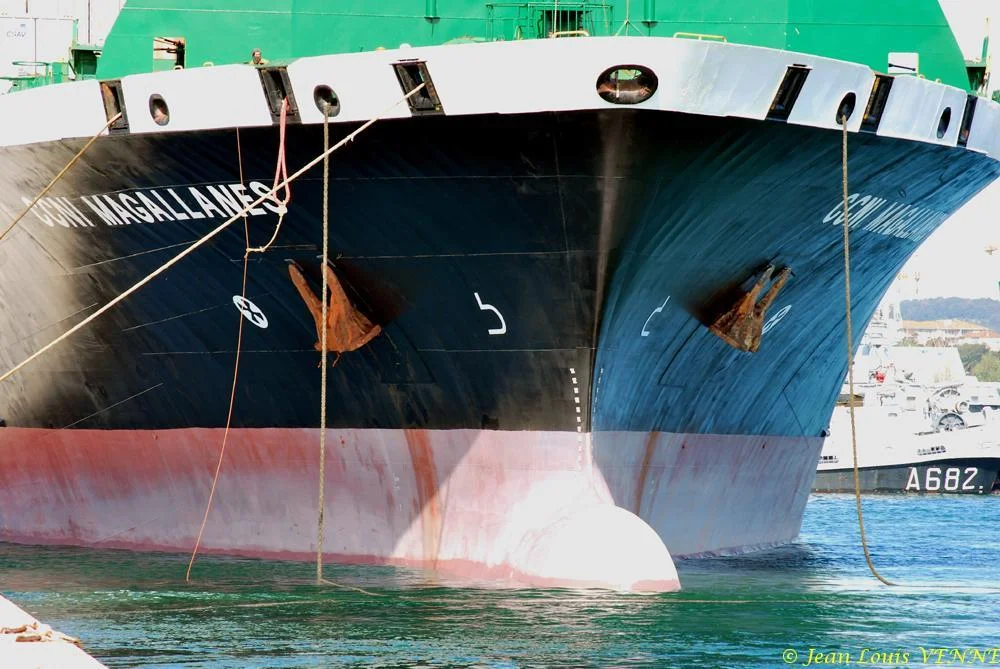 Arrivée à Toulon du porte-conteneurs Magallanes