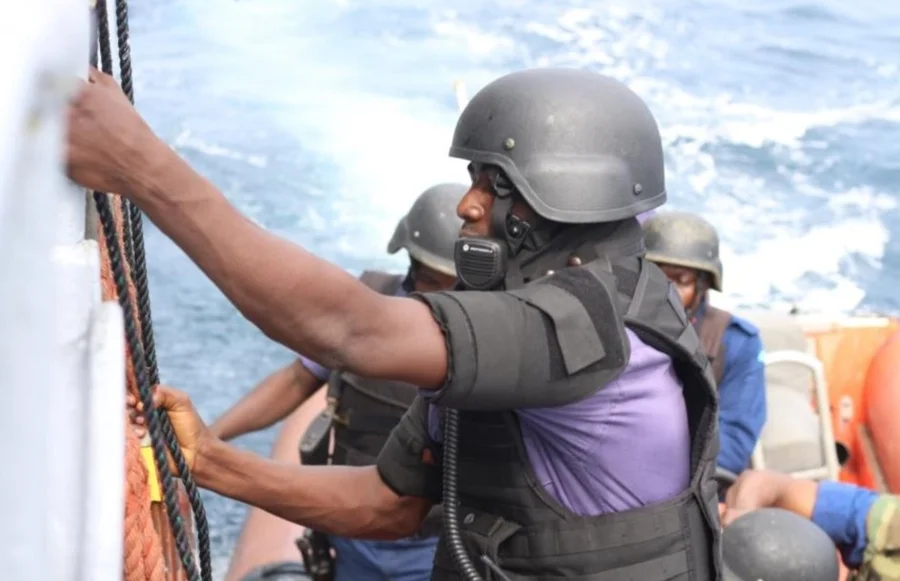 Exercice de visite du patrouilleur Lavallée