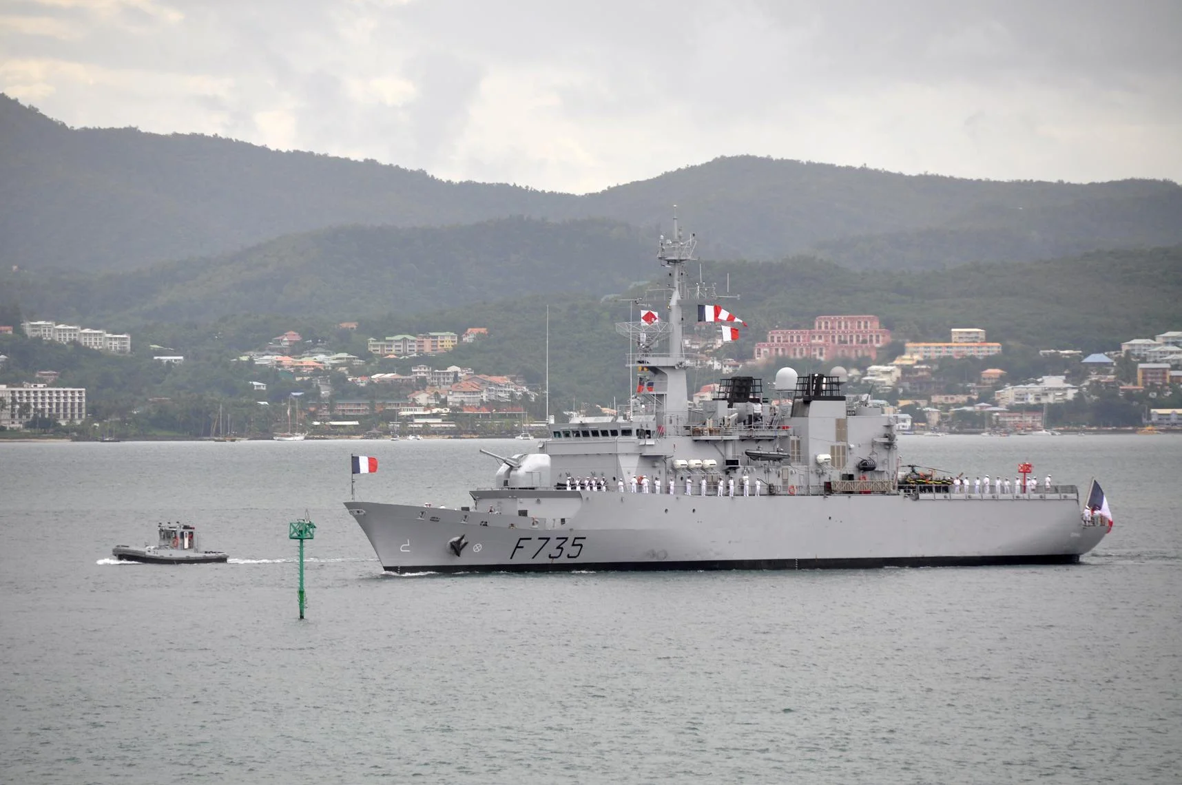 Premier accostage du Germinal à Fort-de-France
