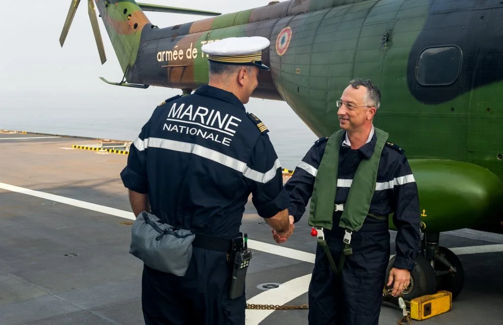 La mission Jeanne d'Arc 2016 accueille le commandant supérieur des forces armées en Polynésie française