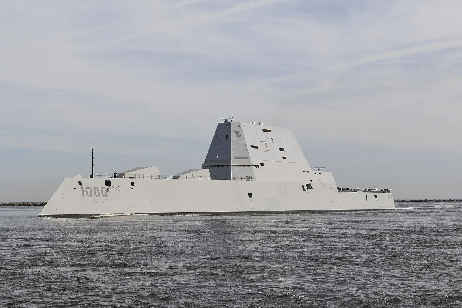 Le destroyer furtif américain USS Zumwalt
