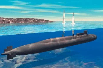 Un SSGN lanÃ§ant ses missiles