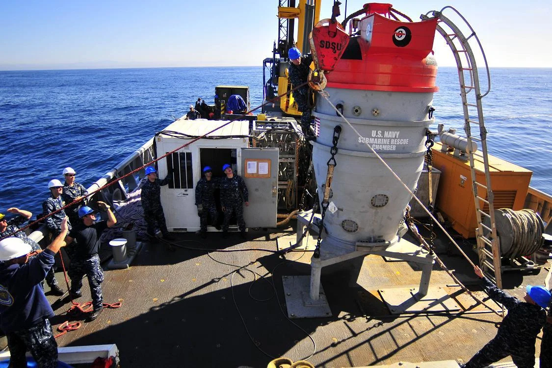 Exercice de sauvetage d’un sous-marin chilien au large des côtes américaines