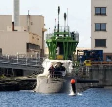 Lancement d'une torpille Spearfish