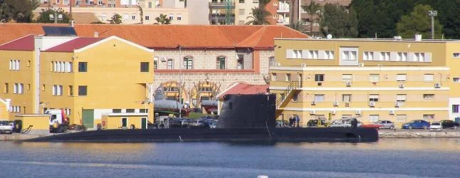 Le Tramontana, qui joue le sous-marin en détresse