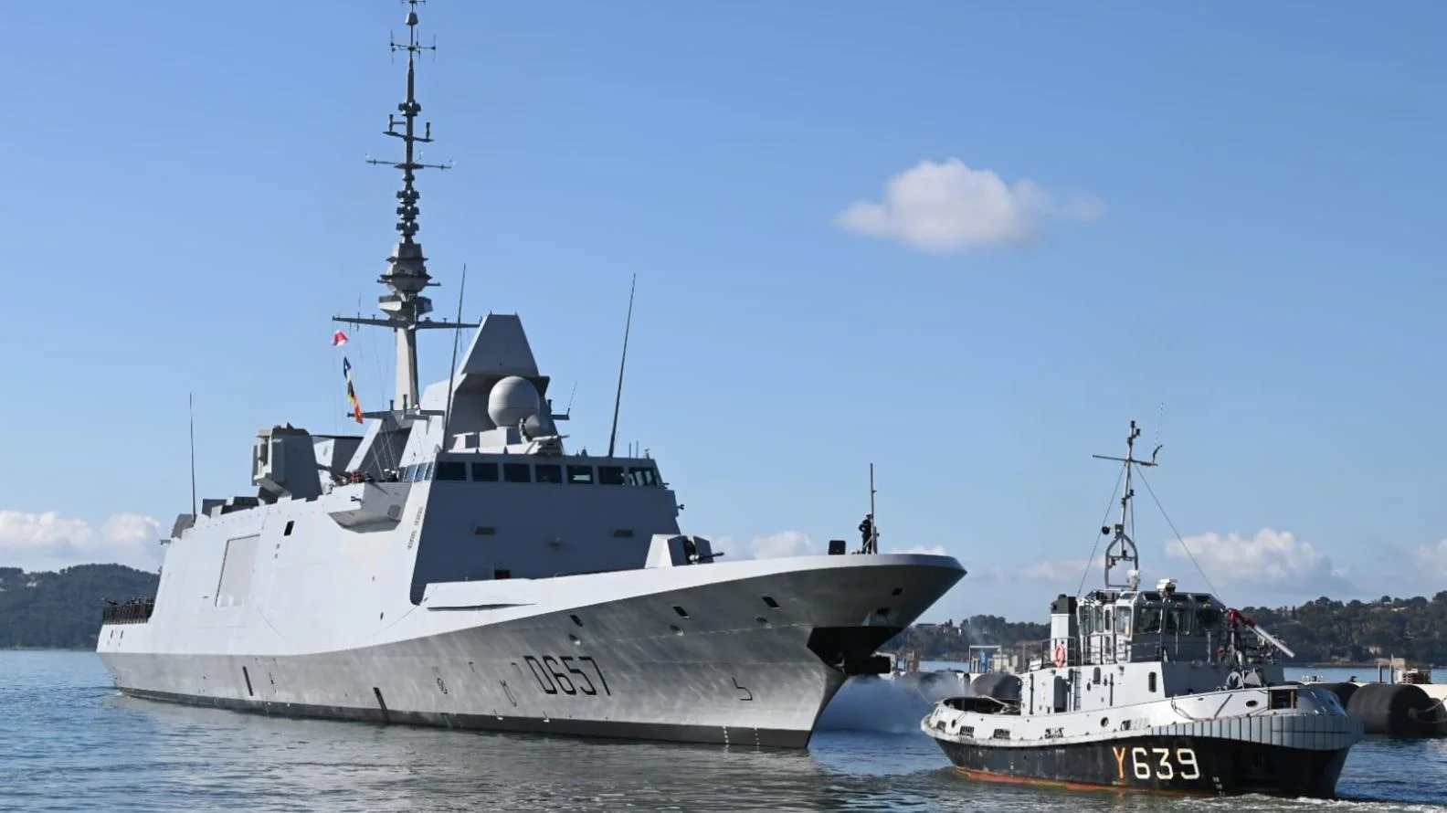 La frégate Lorraine appareille de Toulon