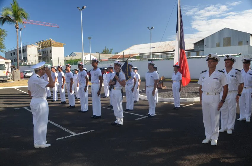 Les stagiaires de la préparation militaire marine « Quartier Maître Jean Couturier »