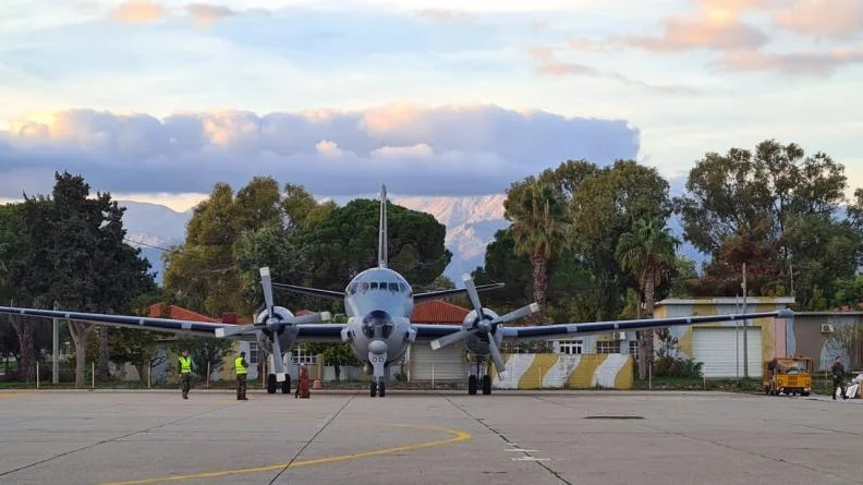 Un avion de patrouille maritime Atlantique 2 sur la base aérienne grecque de La Sude