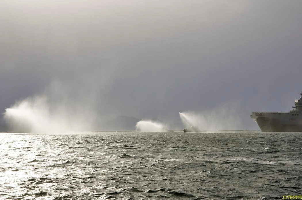 Arrivée du BPC Dixmude à Toulon