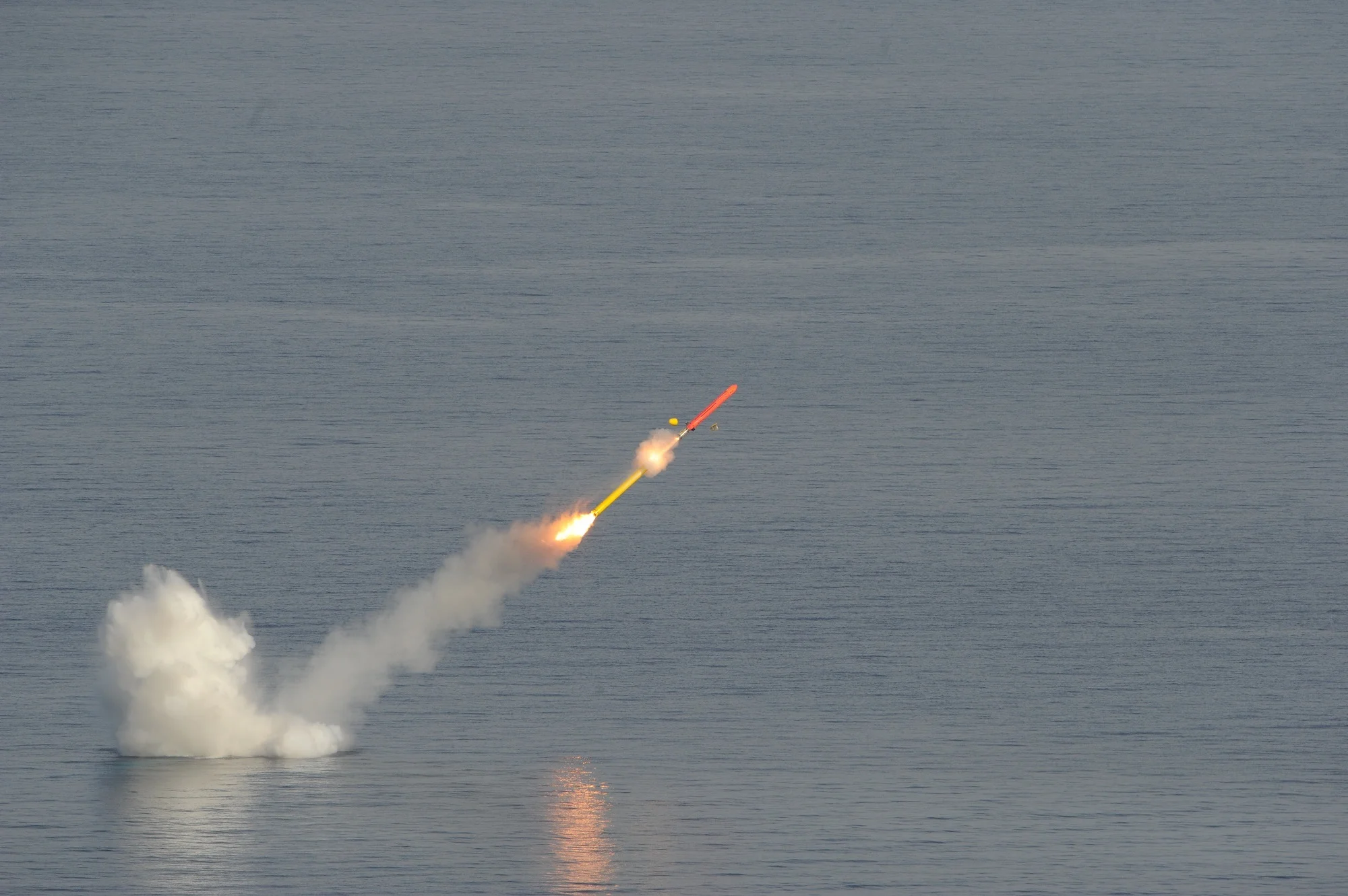 Lancement d'un missile anti-navires SM39