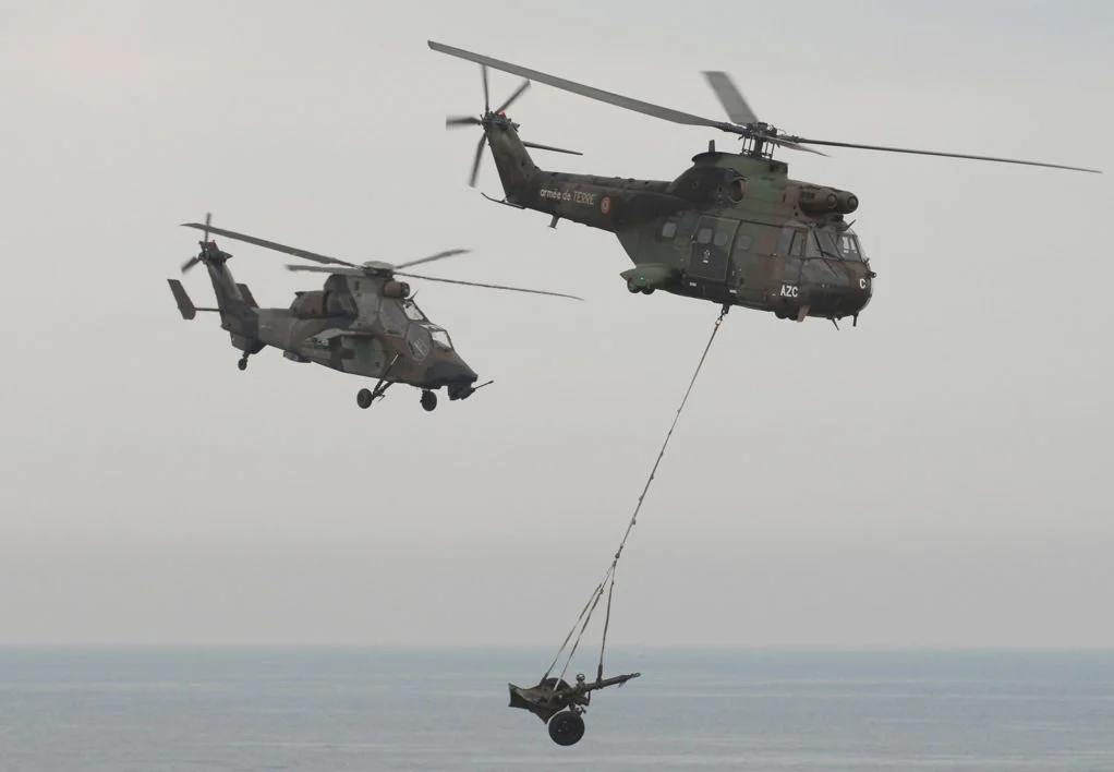Les hélicoptères de l'armée de terre
