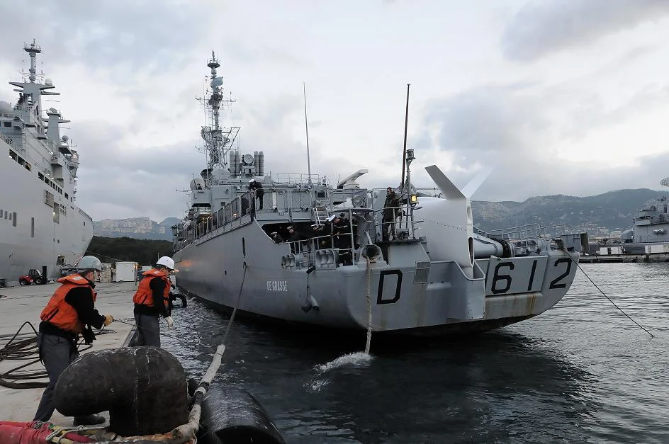 Escale à Toulon de la frégate De Grasse