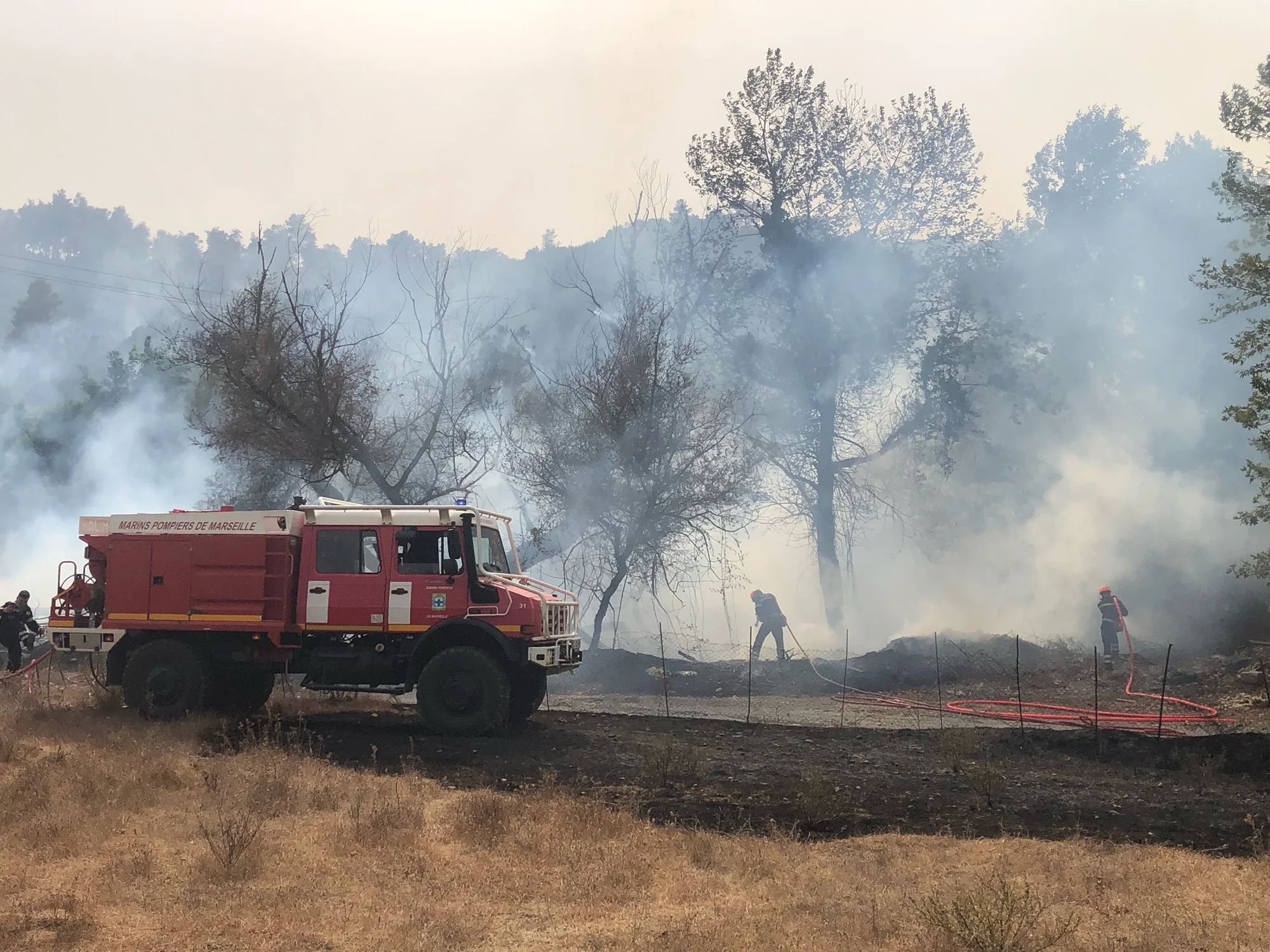 Des marins-pompiers de Marseille en renfort des pompiers grecs