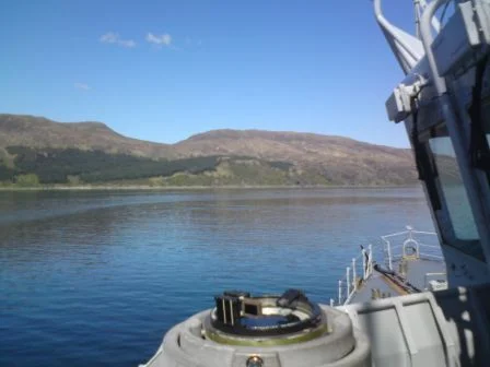Un loch écossais vu depuis la passerelle de la Cassiopée