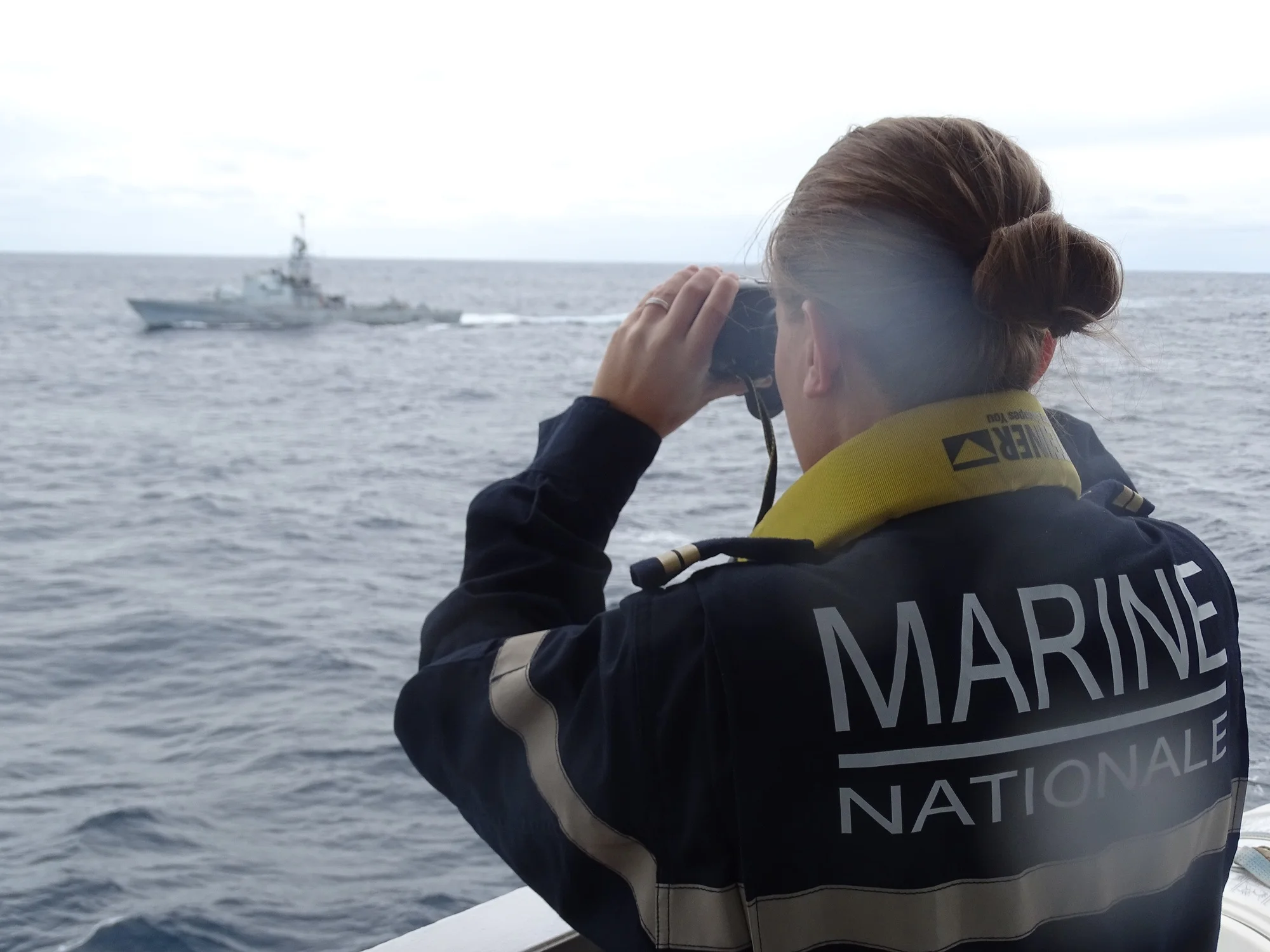 Le patrouilleur océanique Galeshewe de la marine sud-africaine